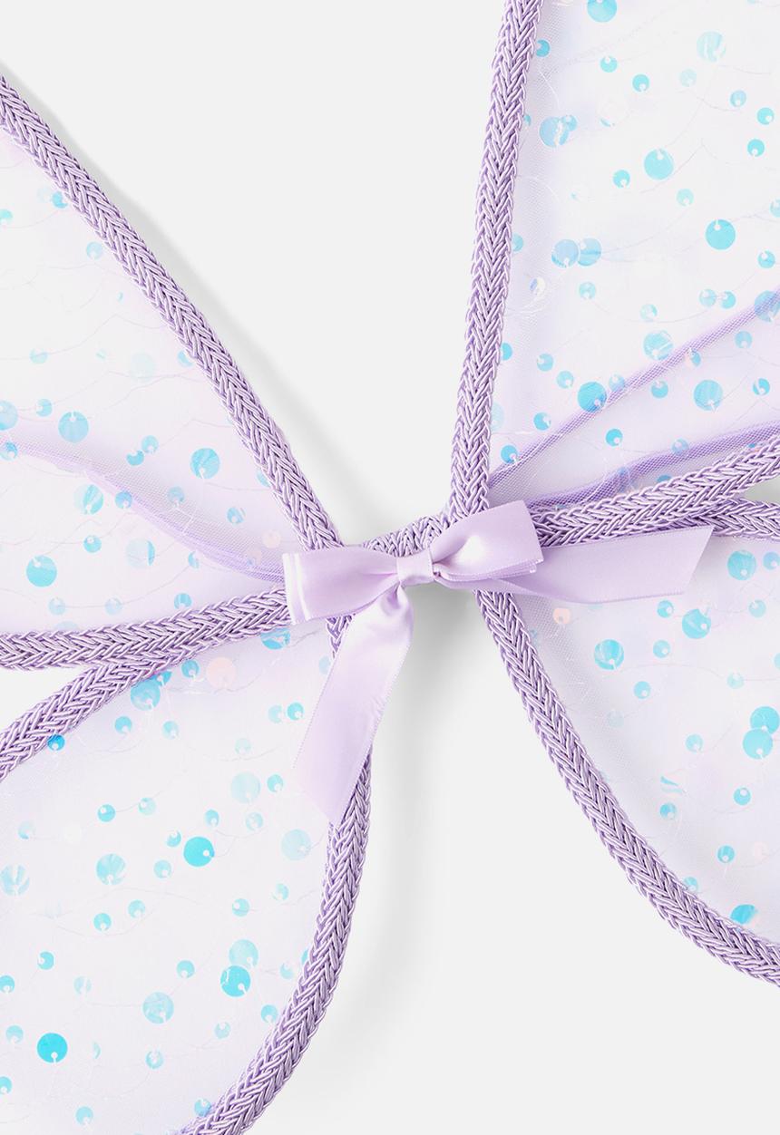 Cotton On - Kids butterfly wings - lilac drop/bow