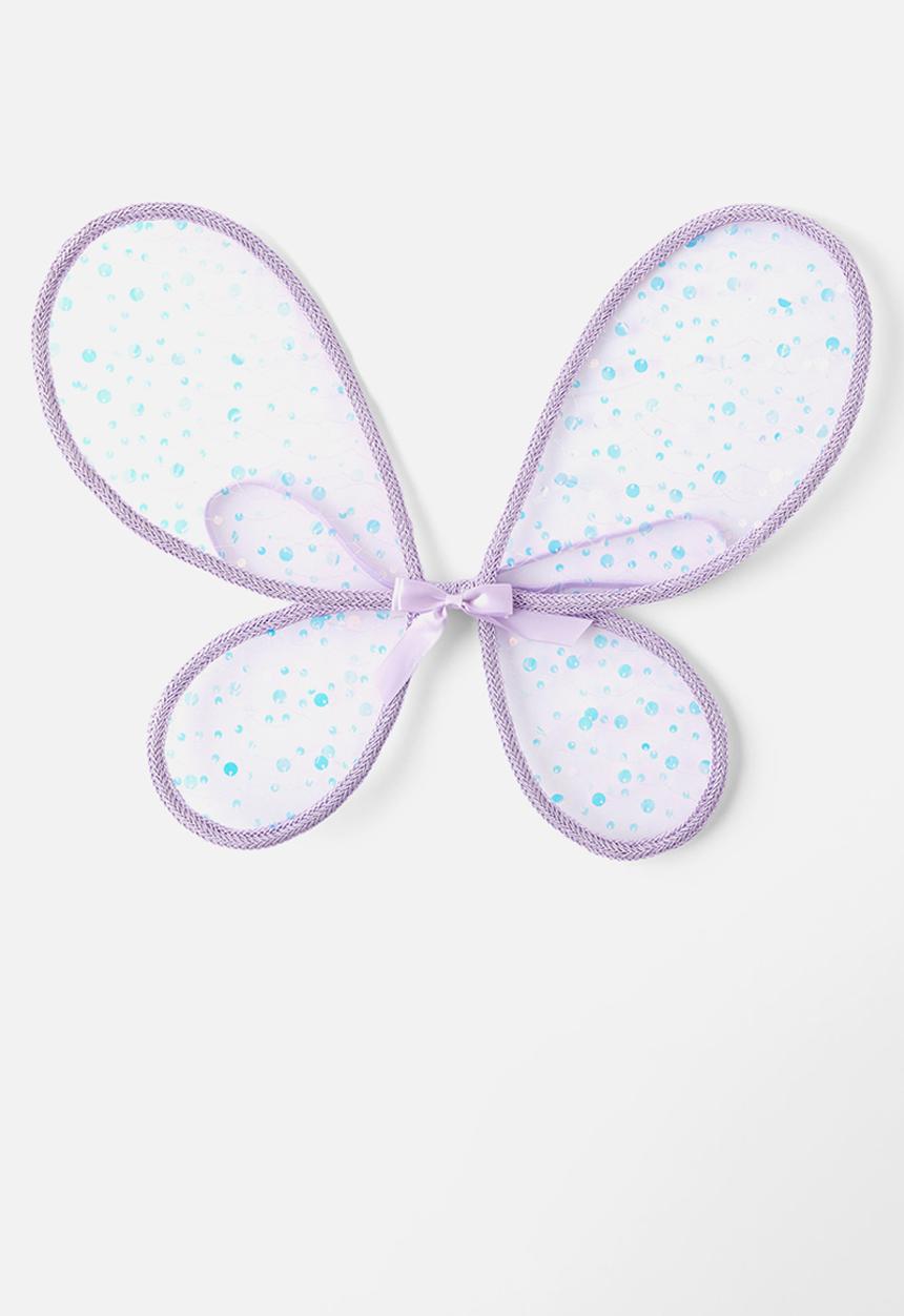 Cotton On - Kids butterfly wings - lilac drop/bow