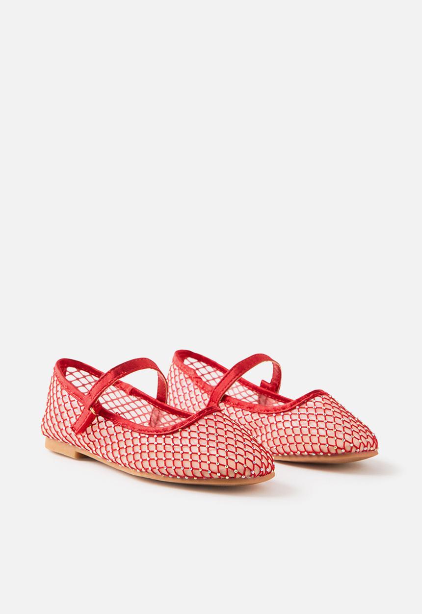 Cotton On - Olivia ballet flat - red mesh