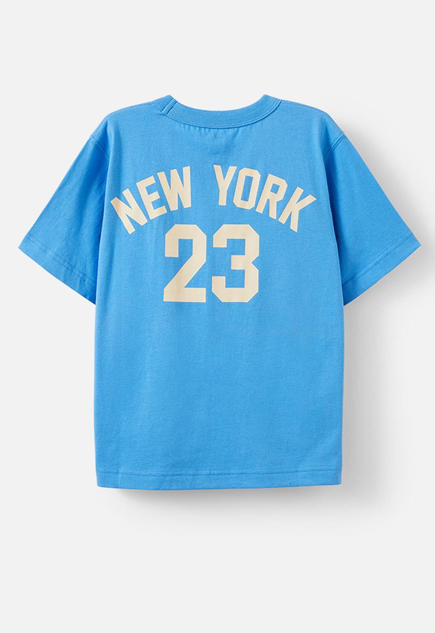 Cotton On - Jonny short sleeve graphic print tee - deep sea blue/new york 23