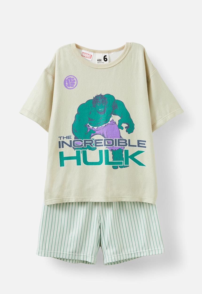 Cotton On - Hulk short sleeve pyjama set - green fig