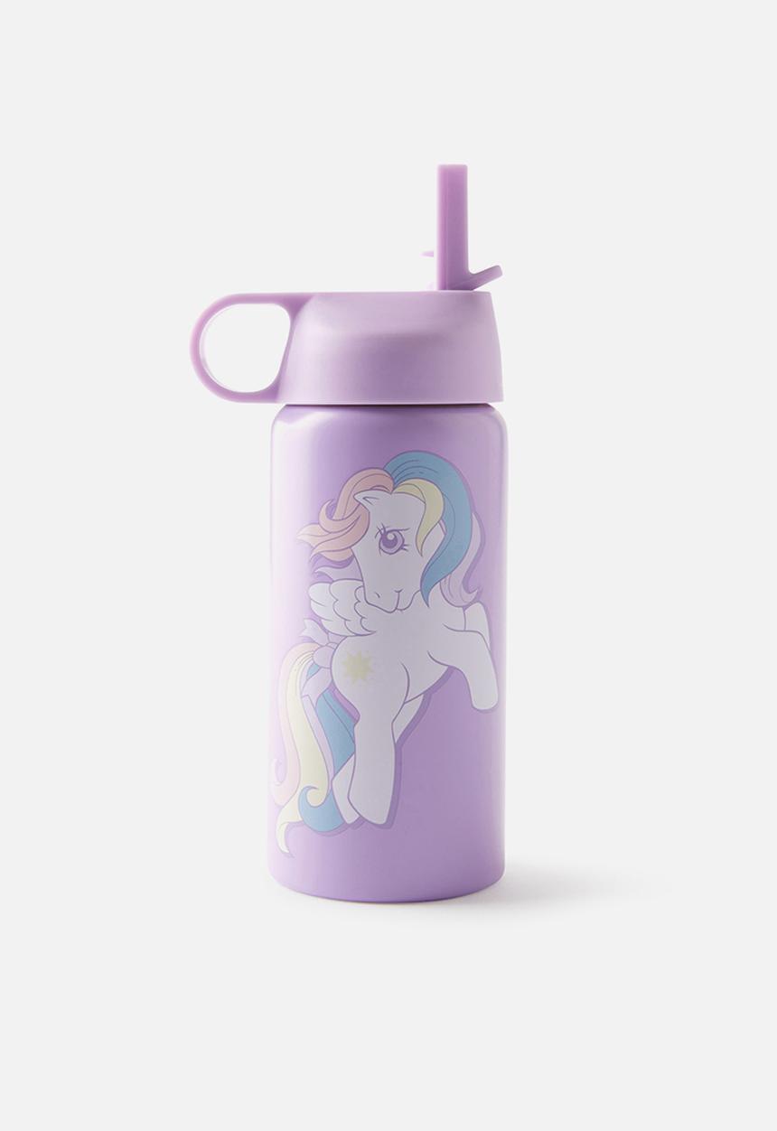 Cotton On - Kids metal drink bottle - lcn has my little pony/lilac drop starshine