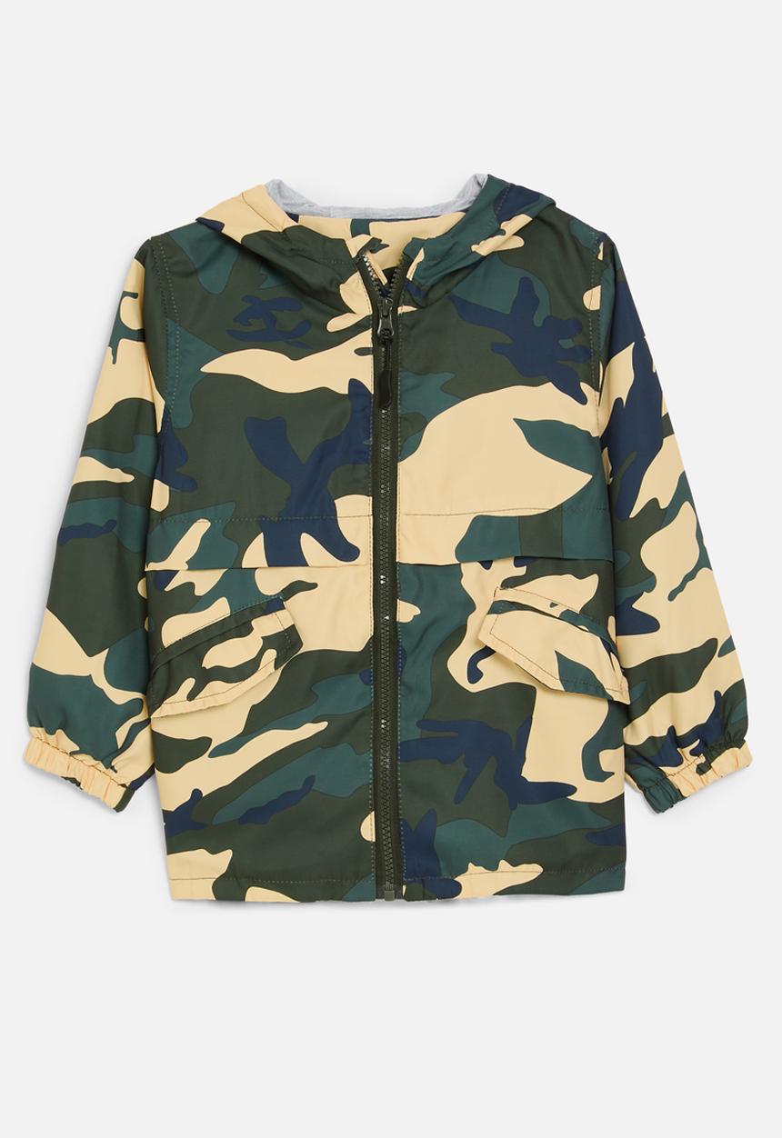 Pop Candy - Hooded camo windbreaker - multi