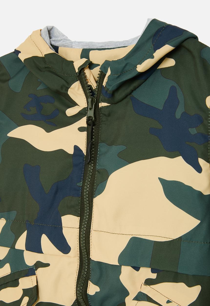 Pop Candy - Hooded camo windbreaker - multi