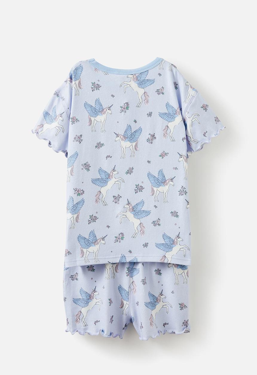 Cotton On - Dani short sleeve pyjama set - multi/unicorn floral