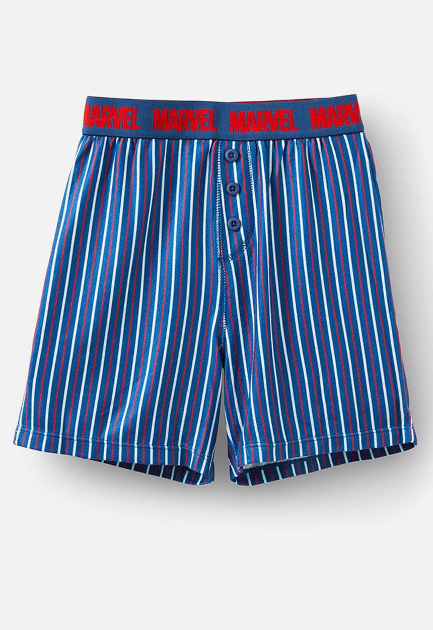 Cotton On - Damon short sleeve pyjama set license - lcn mar petty blue/spiderman 