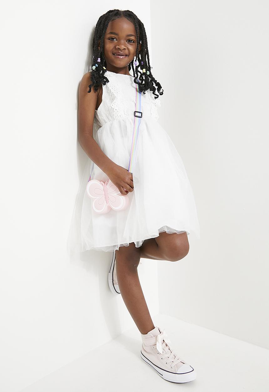 Pop Candy - Mesh occasion dress - white