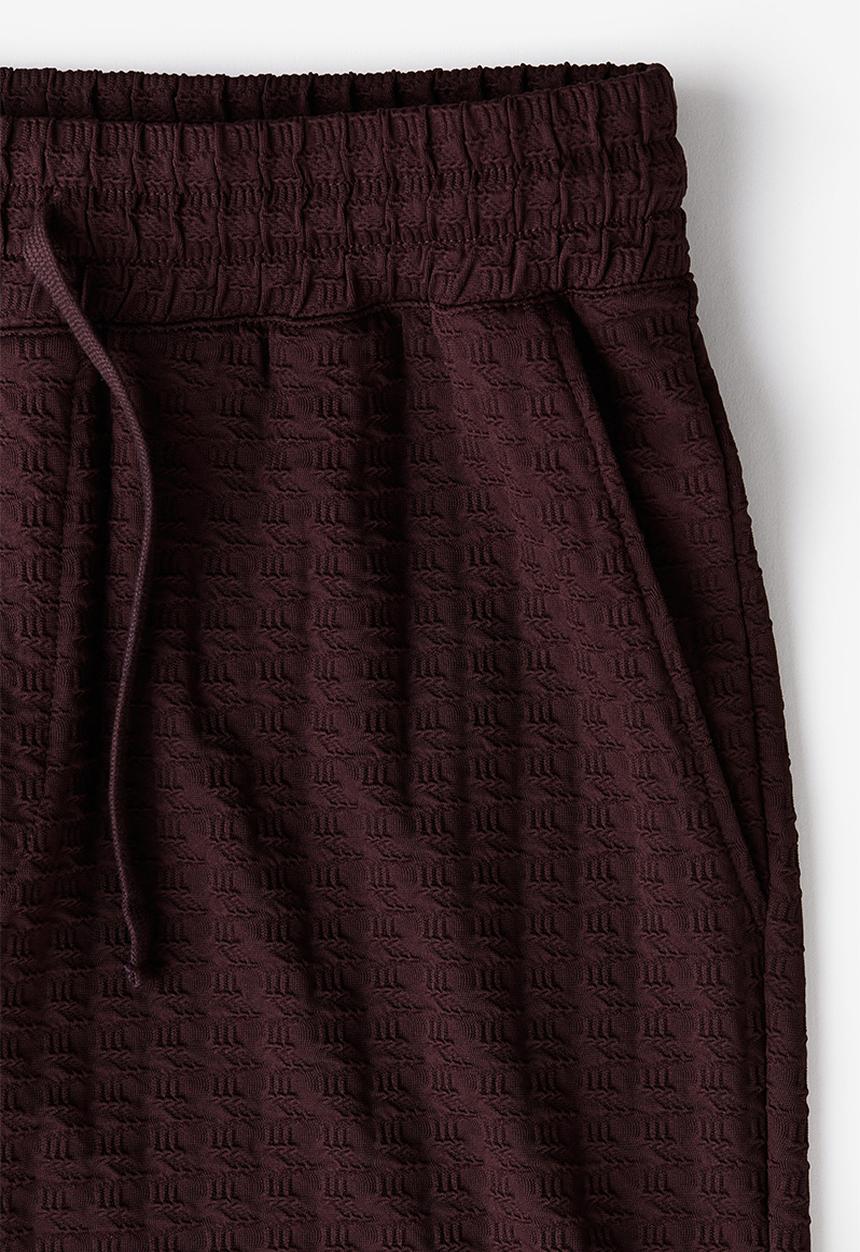 H&M - Regular fit textured sweatshorts - plum purple
