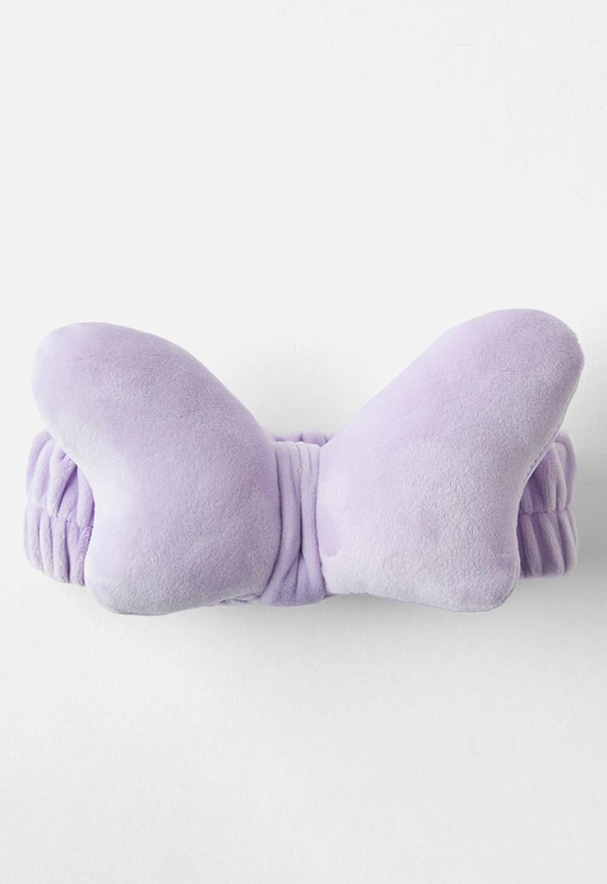 Cotton On - Kids plush headband - vintage lilac/butterfly