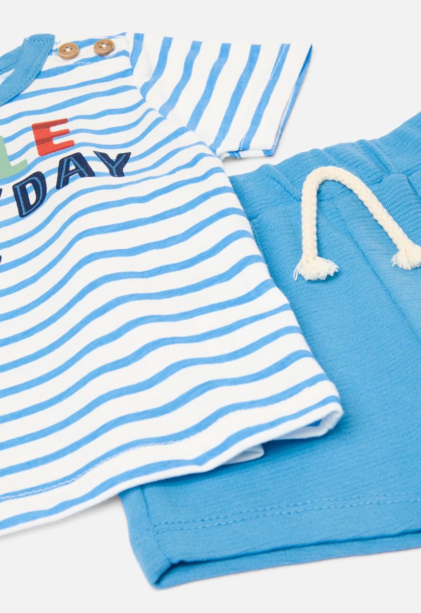 Pop Candy - Tee & shorts - blue