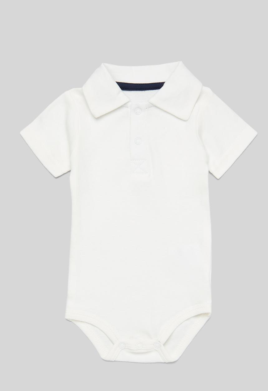 Pop Candy - Collared romper-white