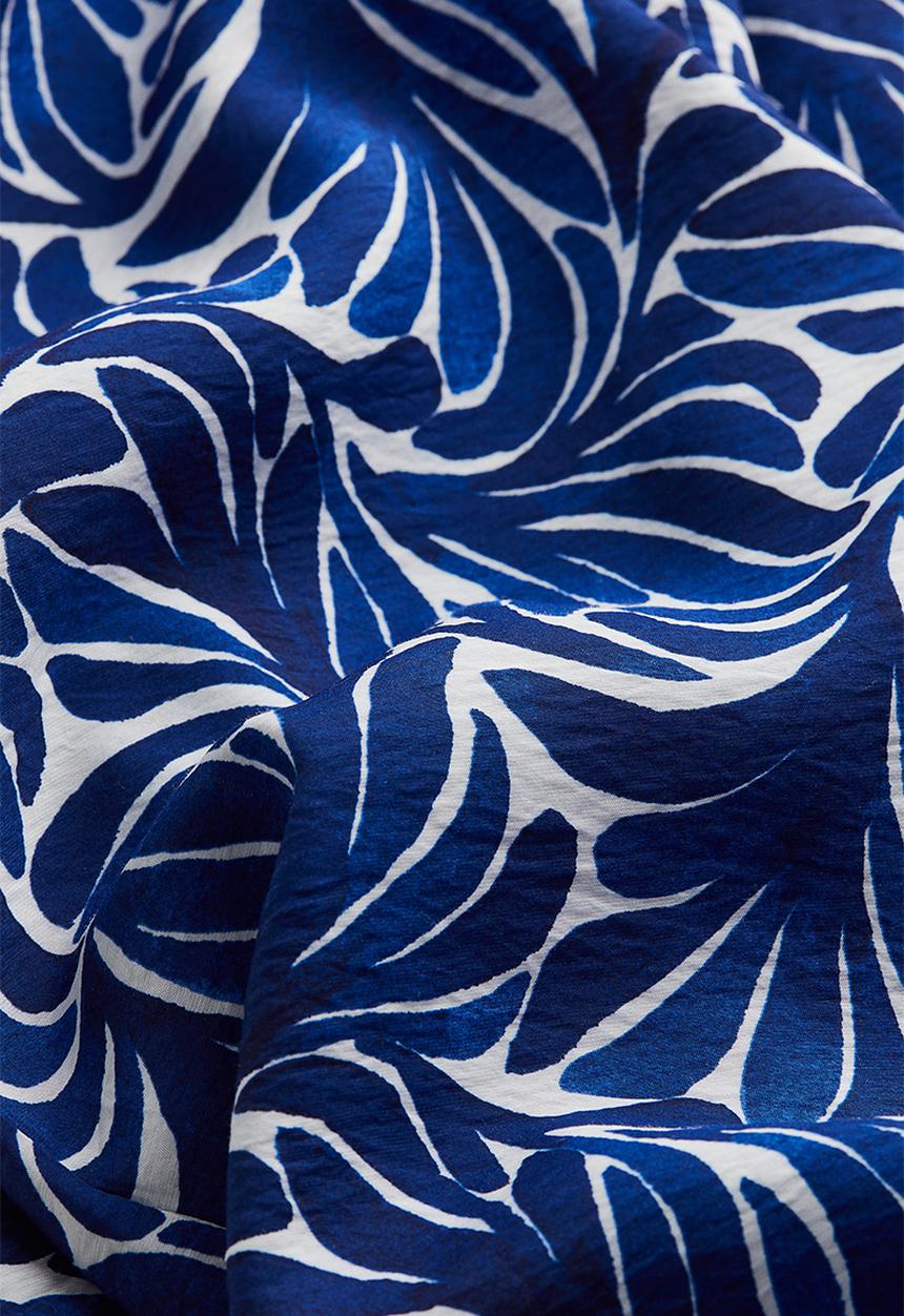 H&M - Wide trousers - dark blue patterned