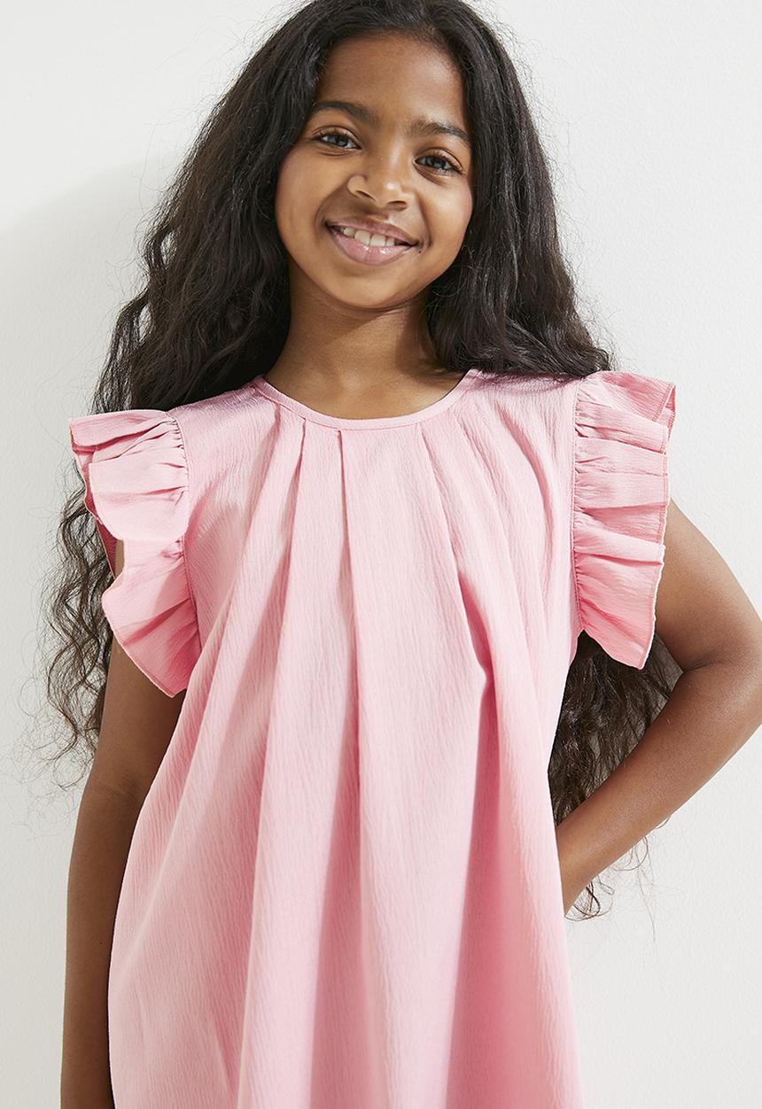 Pop Candy - Frilled sleeve dress - pink