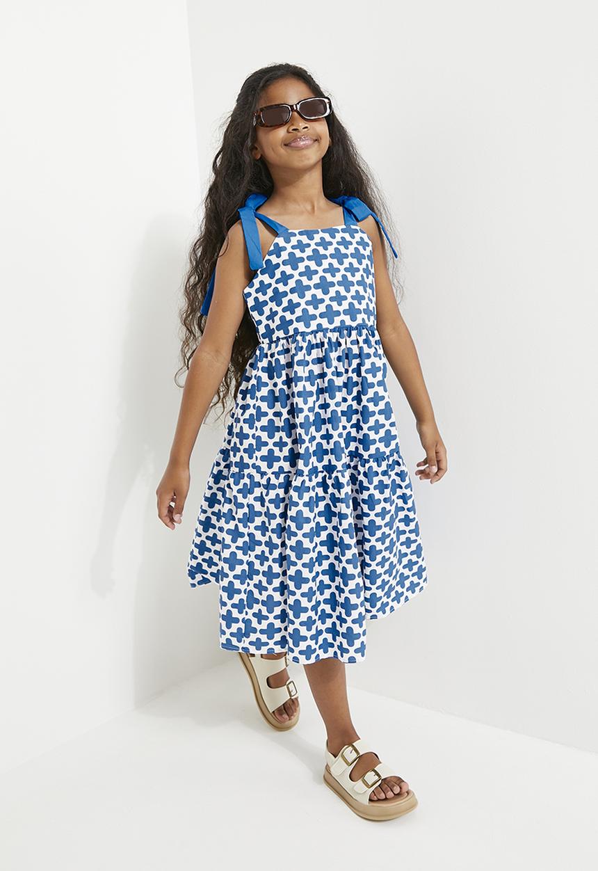 Pop Candy - Dress - blue & white