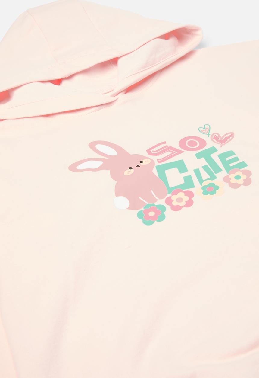 Pop Candy - Printed hoodie & legging set-pink