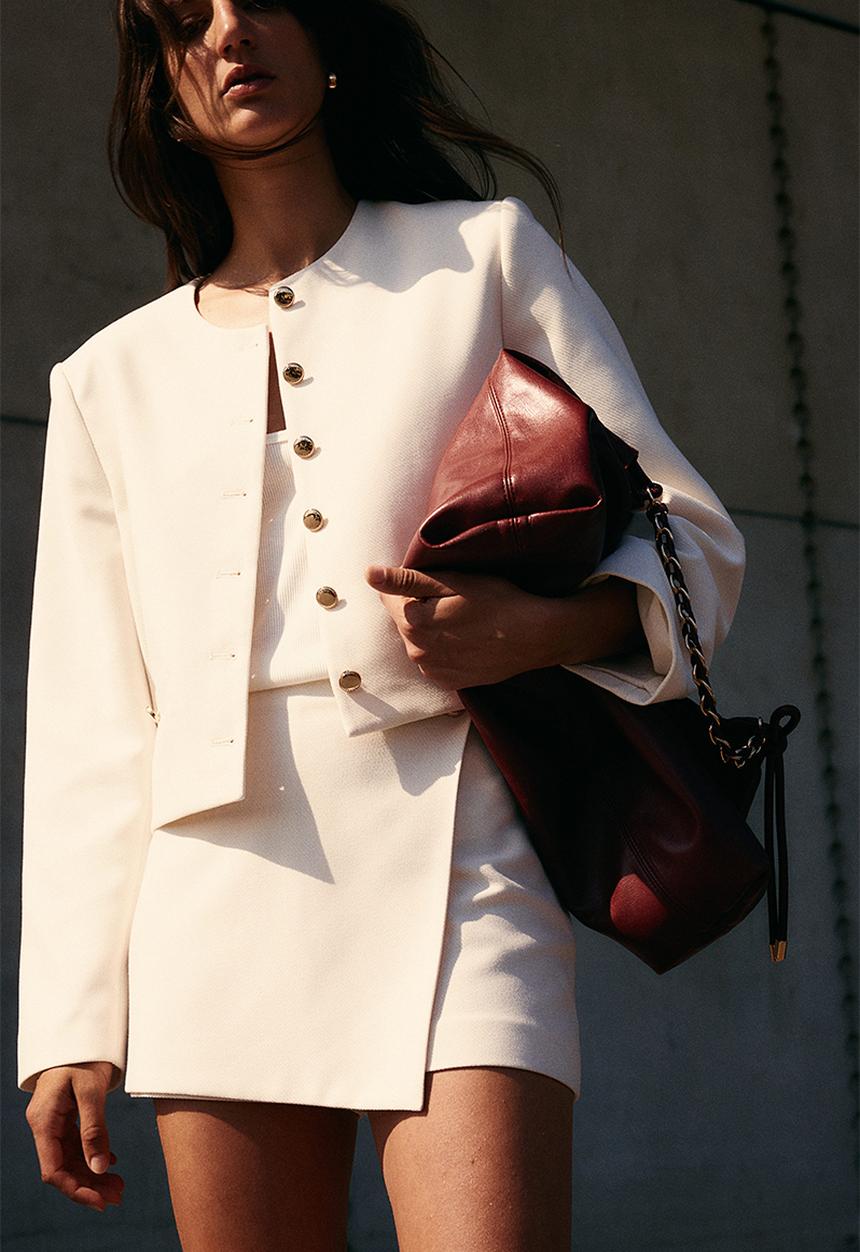 H&M - Hobo bag - burgundy 