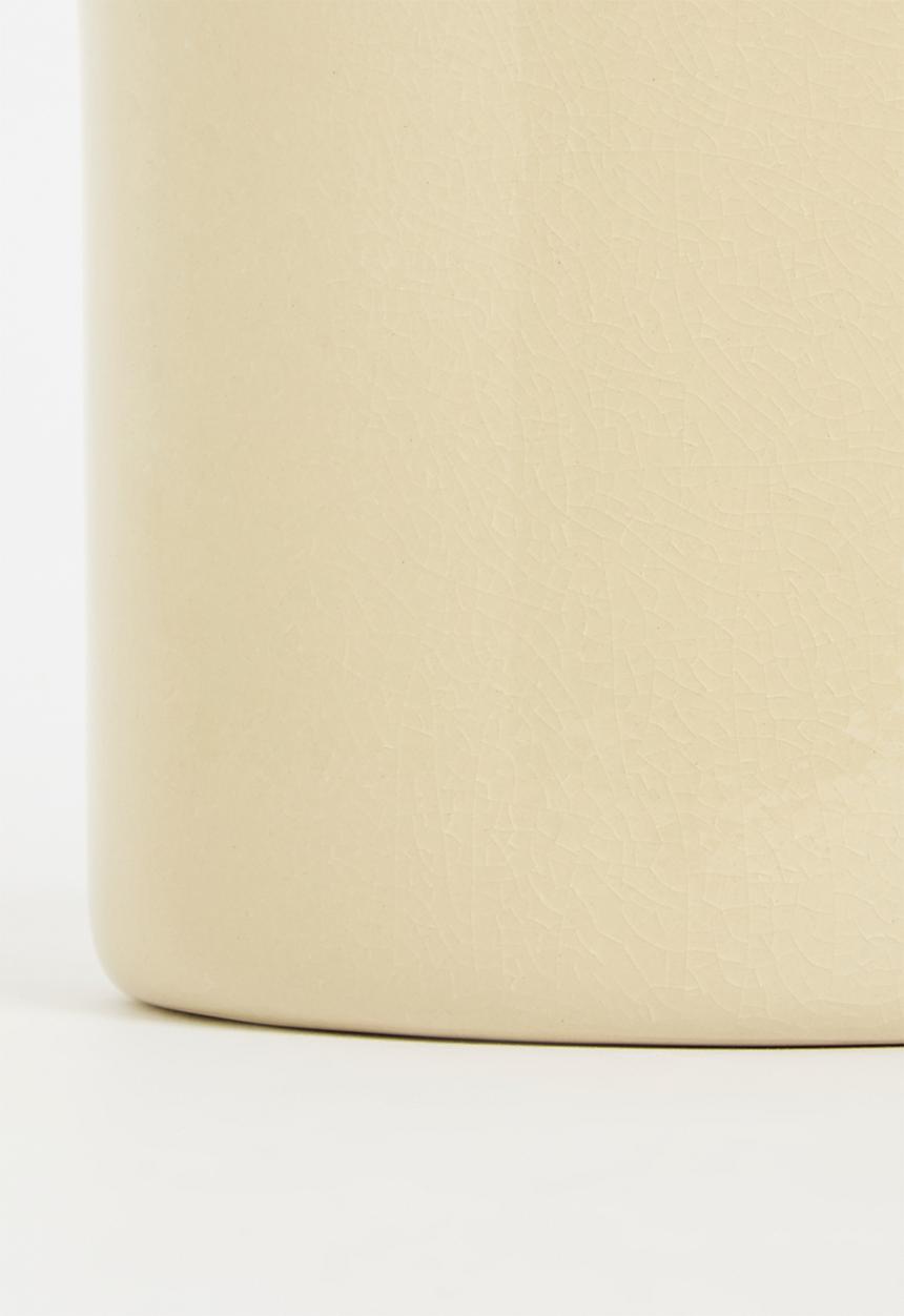 H&M - Crackle-glaze plant pot - beige