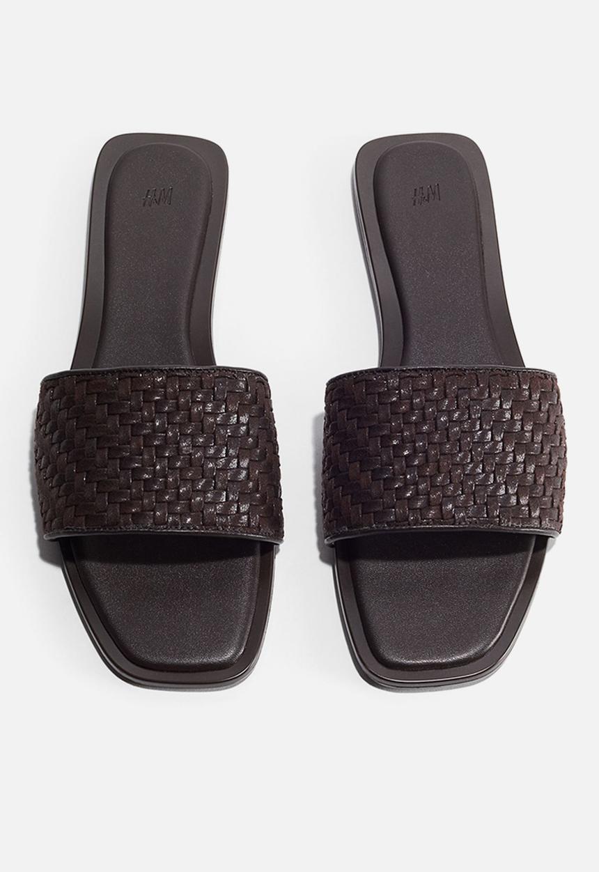 H&M - Braided sandals - dark brown