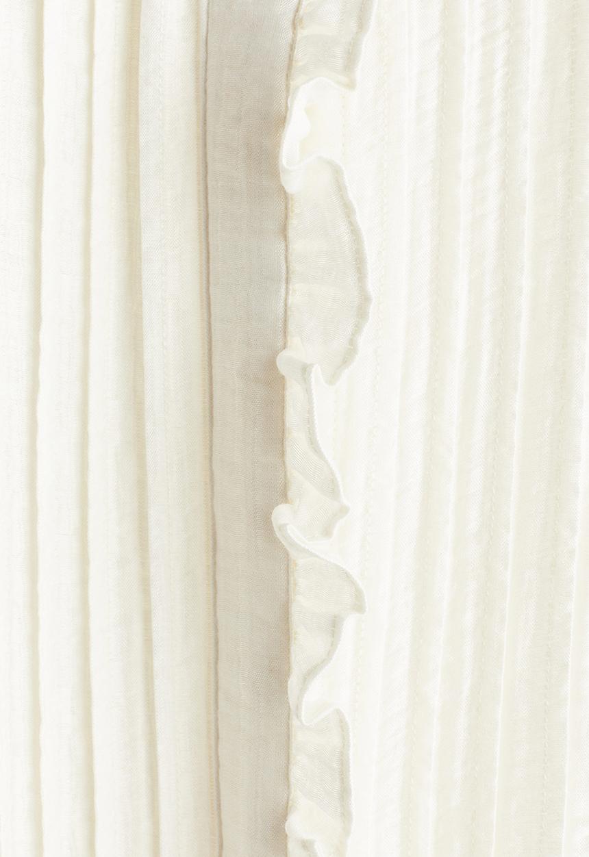 H&M - Frill-trimmed muslin dress - white