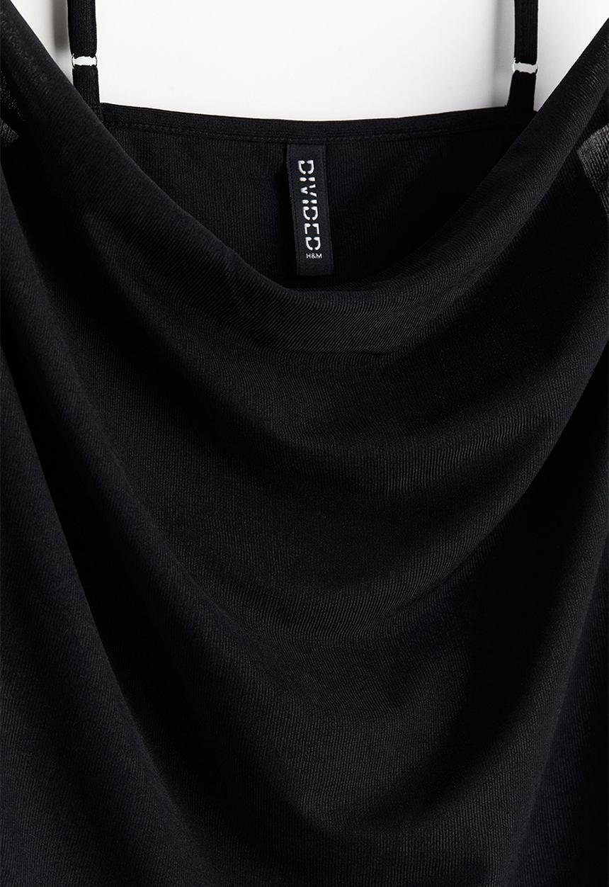H&M - Cowl-neck strappy top - black