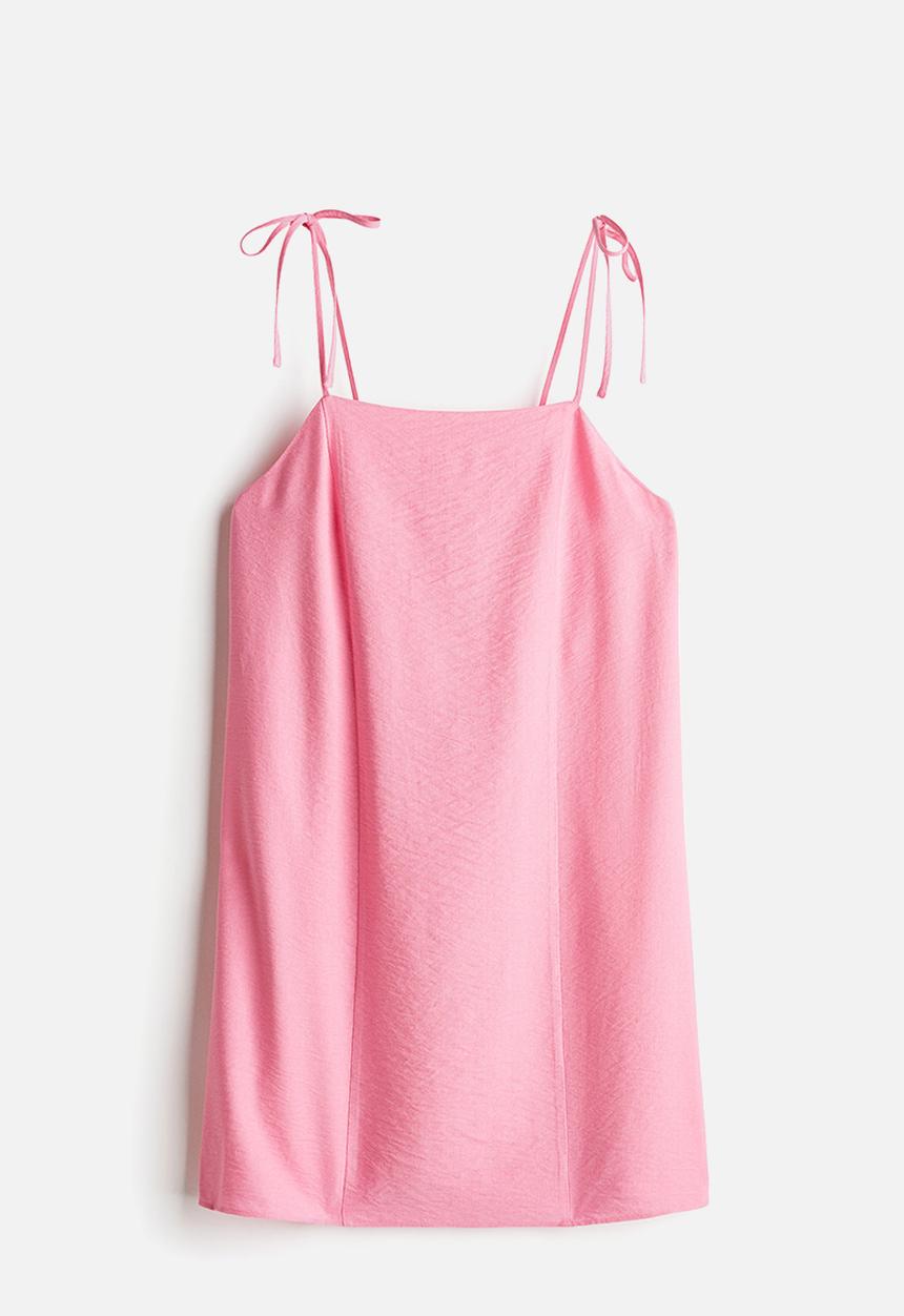 H&M - Tie-strap dress - pink