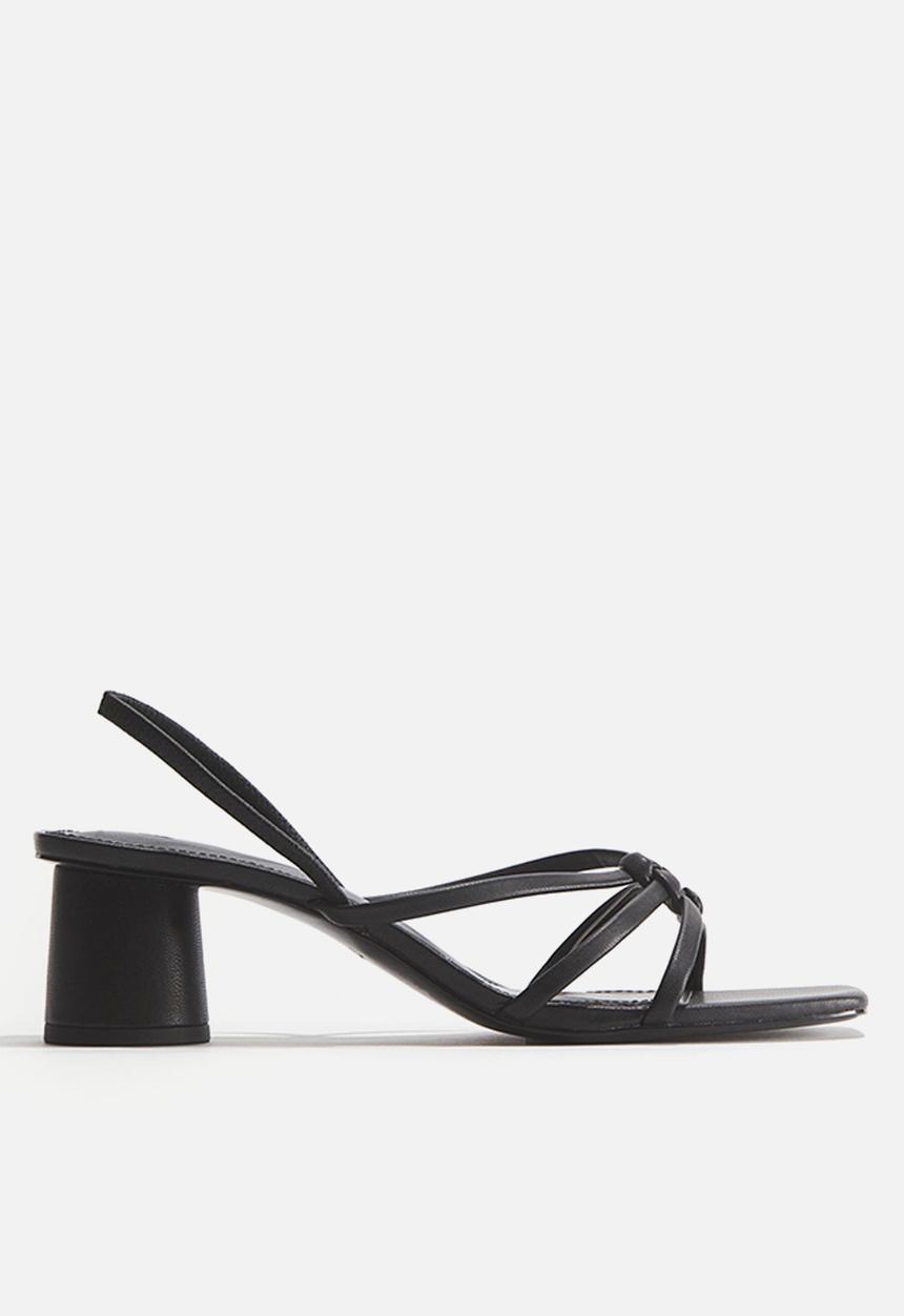 H&M - Strappy heeled sandals - black