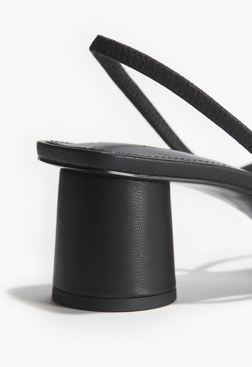 H&M - Strappy heeled sandals - black