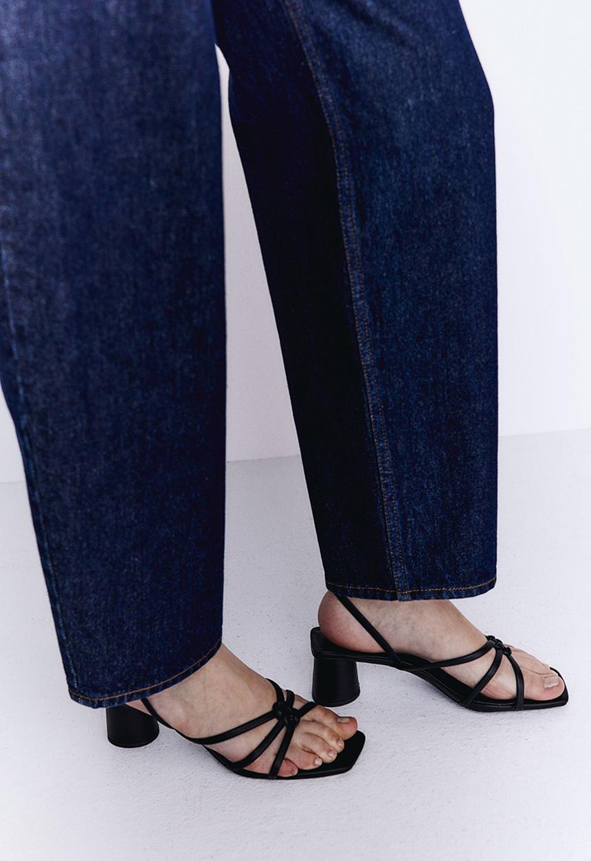 H&M - Strappy heeled sandals - black