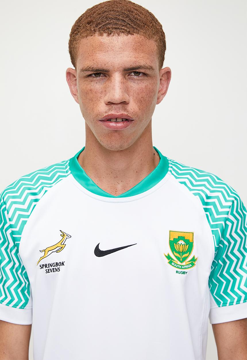 Nike - Springbok 7s Stadium Away Jersey  - White/Hyper Jade/Black