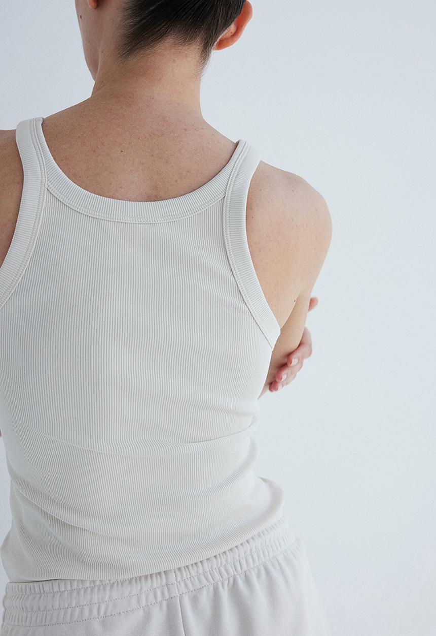 H&M - Mama ribbed vest top - cream