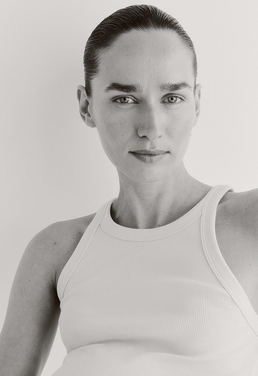 H&M - Mama ribbed vest top - cream