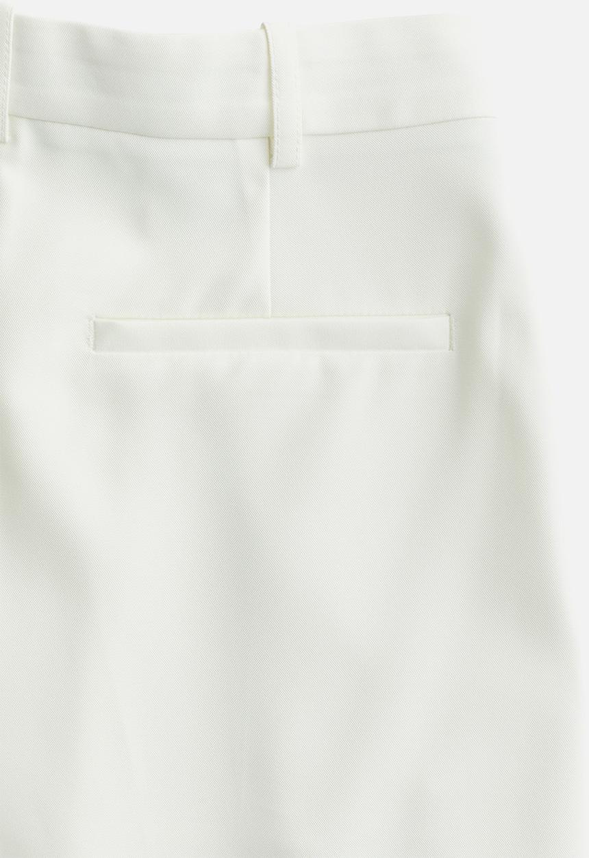 H&M - Wide tailored trousers - white