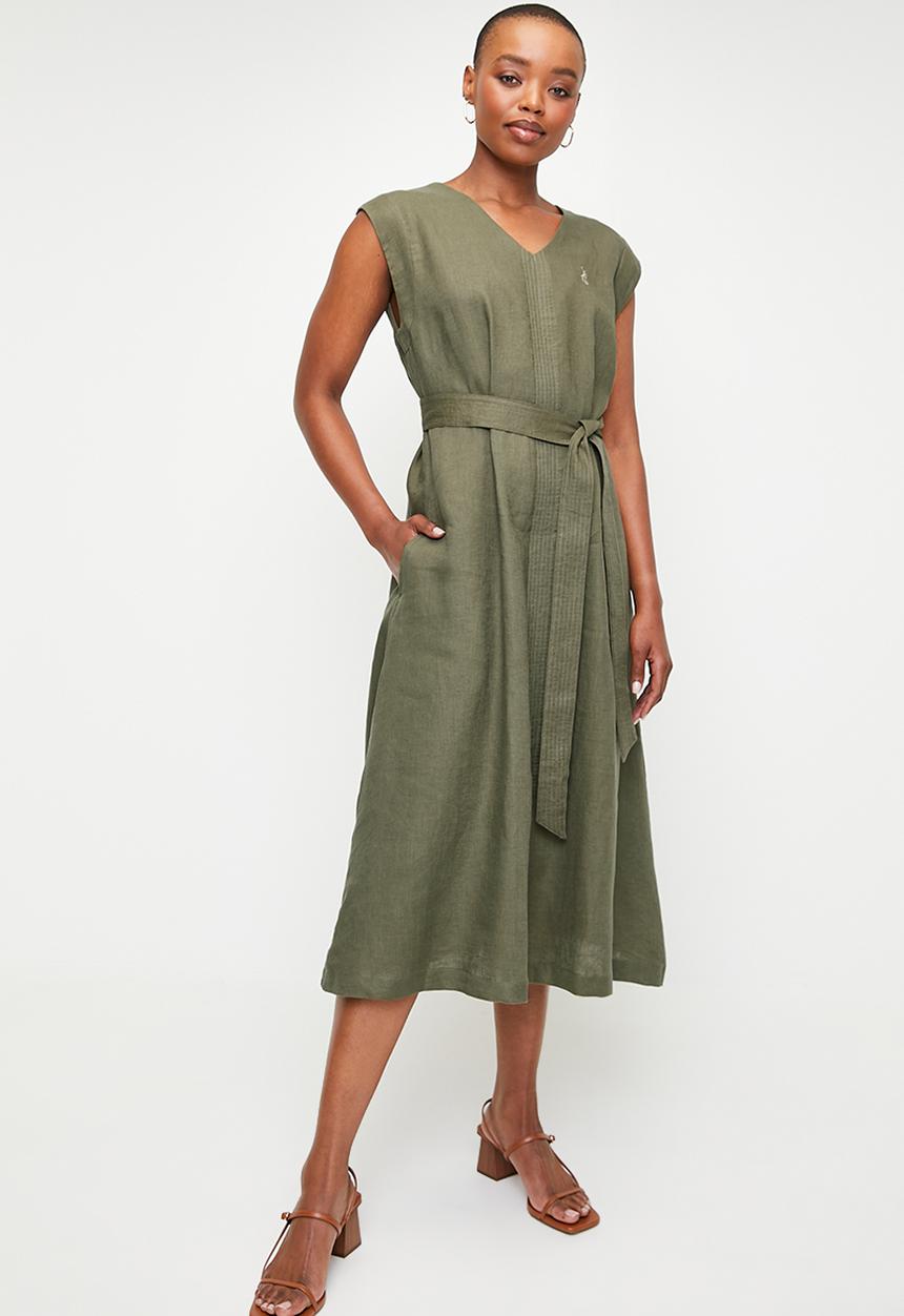 POLO - Wmn Gwen Sleeveless Dress - Olive