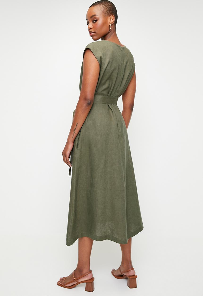 POLO - Wmn Gwen Sleeveless Dress - Olive