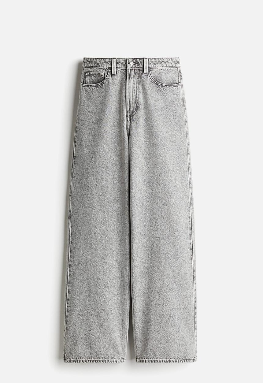 H&M - Wide ultra high jeans - grey