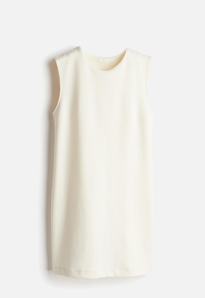 H&M - Sleeveless jersey dress - cream