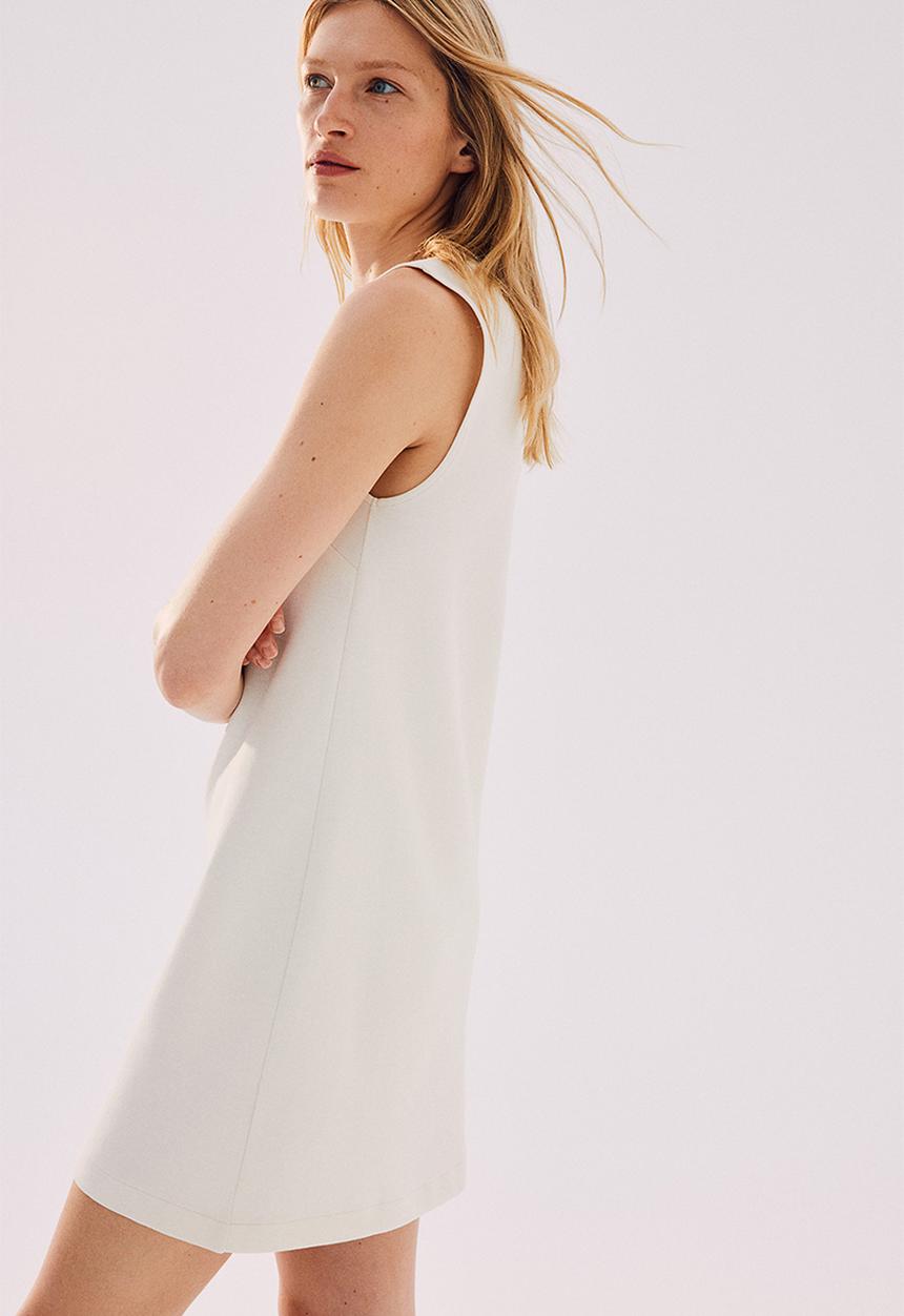 H&M - Sleeveless jersey dress - cream