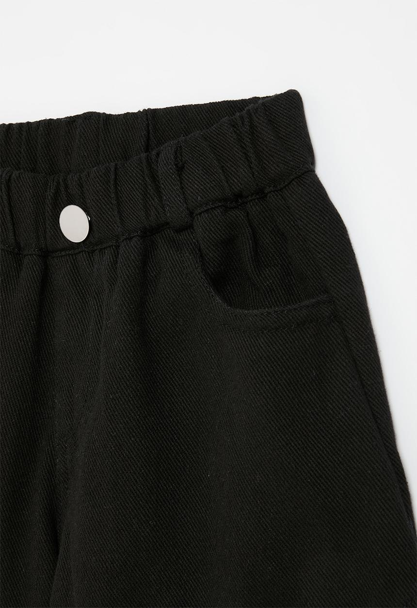 Pop Candy - Frayed shorts-black