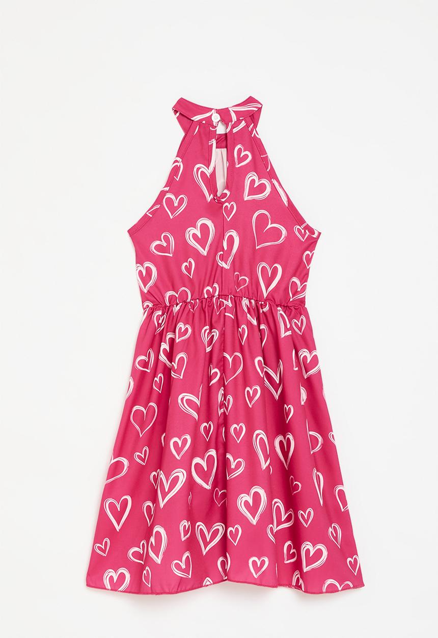 Pop Candy - Heart print dress - pink