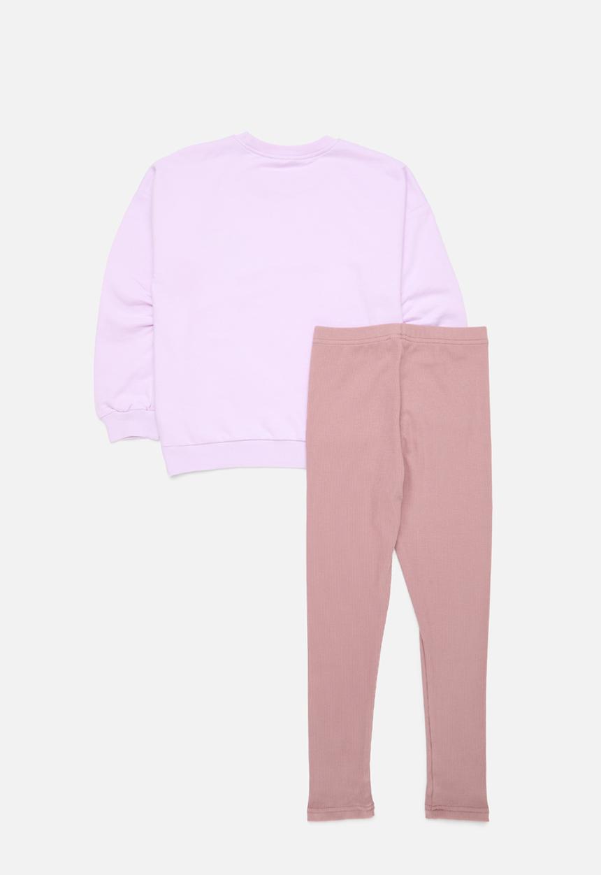 Pop Candy - sweat top & legging set - purple