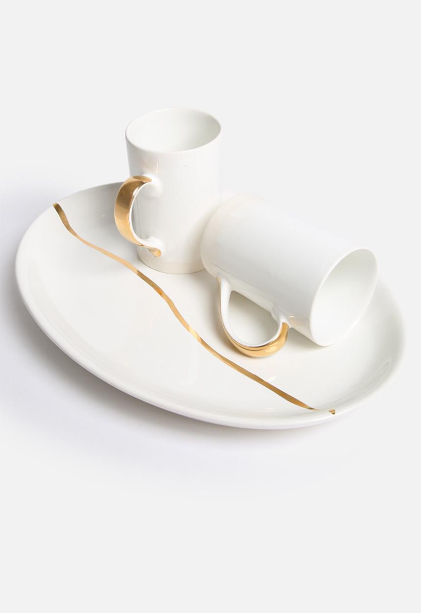 Urchin Art - Gold platter