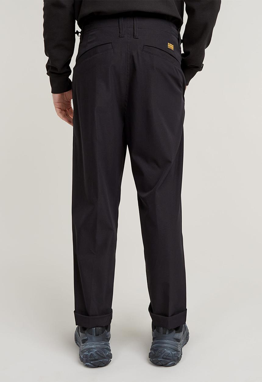 G-STAR - Pleated Tech Chino Relaxed - dk black