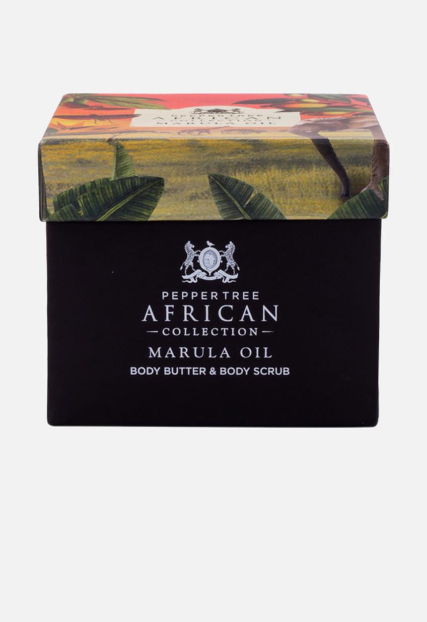 PEPPER TREE - Marula Body Butter & Scrub Gift Box