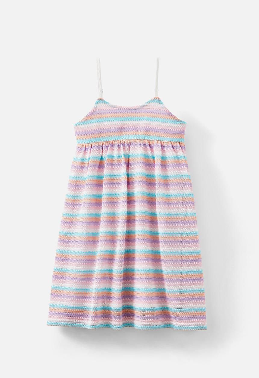 Cotton On - Eloise sleeveless dress - rainbow stripe
