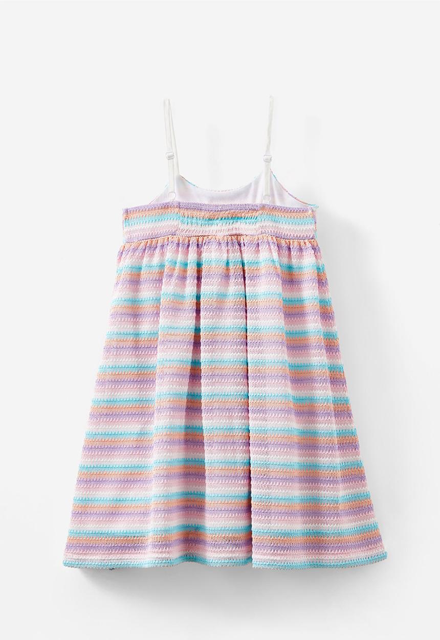 Cotton On - Eloise sleeveless dress - rainbow stripe