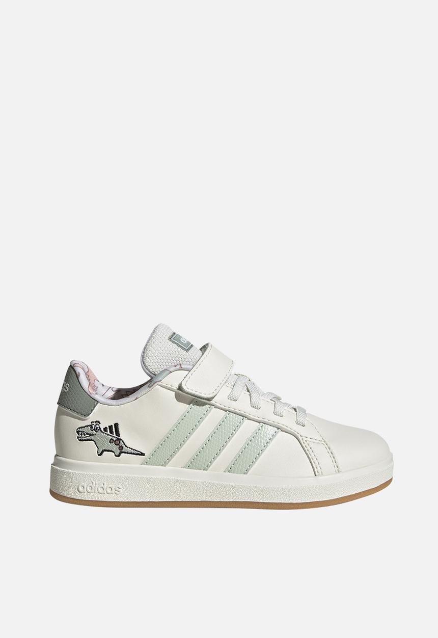 adidas Performance - Dino Grand Court El C - Owhite/Lingrn/Silgrn