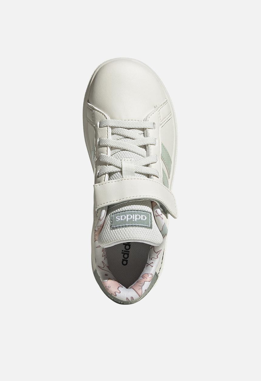 adidas Performance - Dino Grand Court El C - Owhite/Lingrn/Silgrn