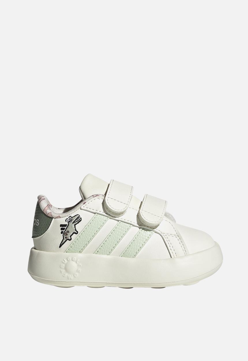 adidas Performance - Grand Court Dino Cf I - Owhite/Lingrn/Silgrn