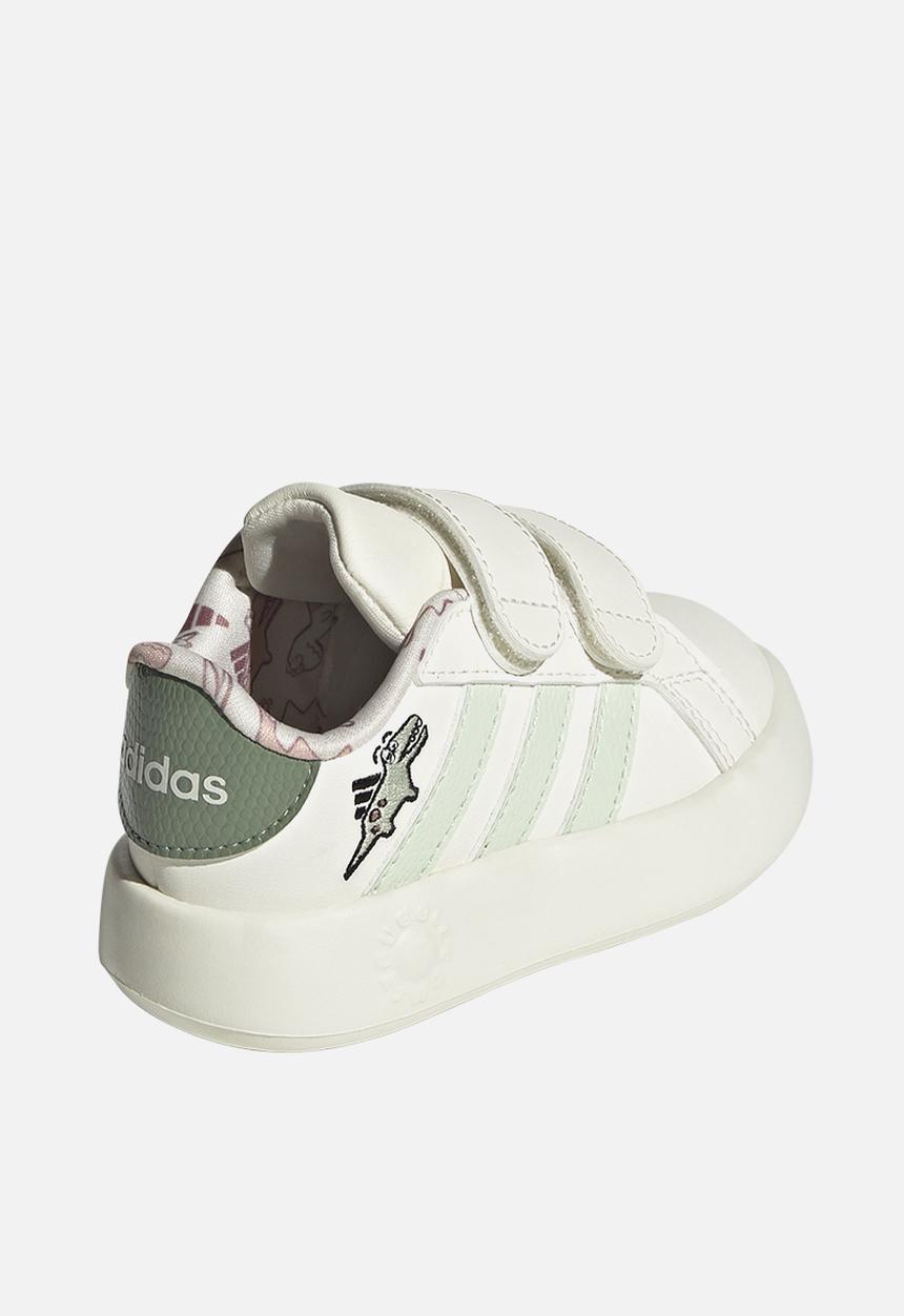 adidas Performance - Grand Court Dino Cf I - Owhite/Lingrn/Silgrn