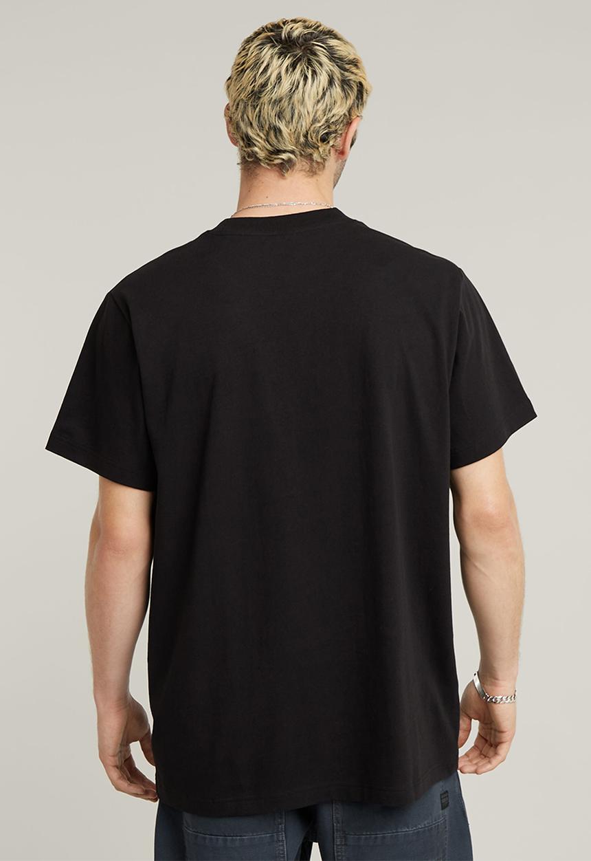G-STAR - Flock G-script loose r t - dk black